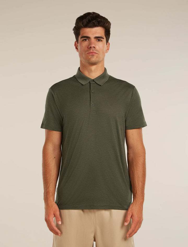 Mens Merino 150 Tech Lite Short Sleeve Polo DK Loden 0A56WK
