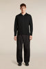 Mens  150 MerinoFine™ Ace Long Sleeve Zip Hoodie UPF Black  0A57EL