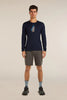 Mens Merino 200 Oasis Long Sleeve Crewe Bear Tour Midnight Navy 0A57GK