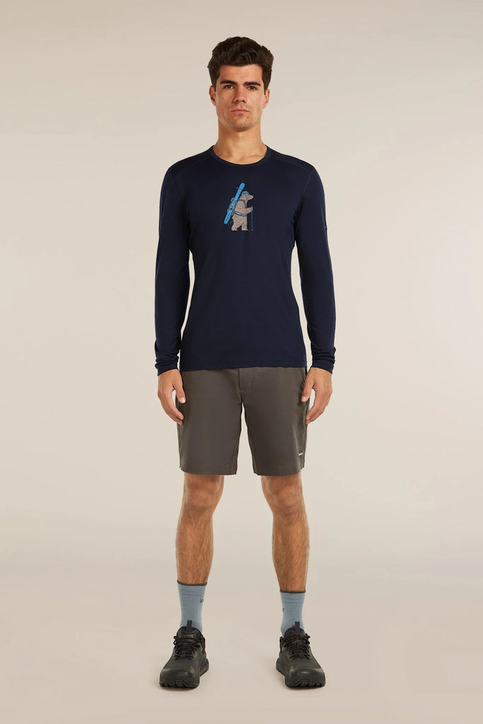 Mens Merino 200 Oasis Long Sleeve Crewe Bear Tour Midnight Navy 0A57GK