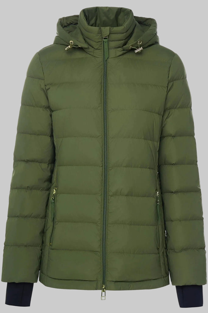 Womens Lucy Packable Puffer Down Jacket Olive Green