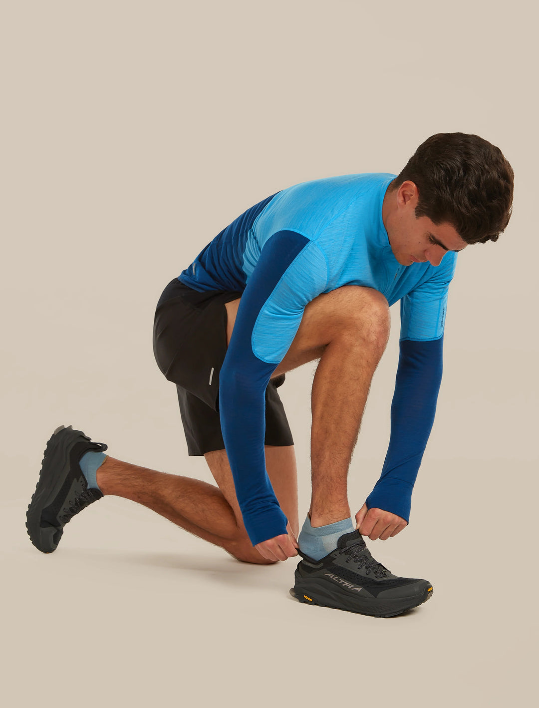 Mens Merino Multisport Light Micro Socks Summit  Flint Blue/Porcini 105129