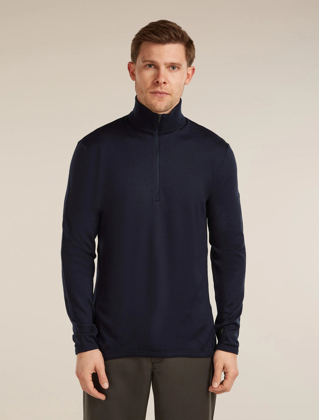 Mens Merino 300 Original Long Sleeve Half Zip Top Midnight Navy B00871