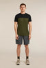 Mens Merino Blend 125 Cool-Lite™ Sphere S S  T-Shirt Dk Loden Black 0A56X3