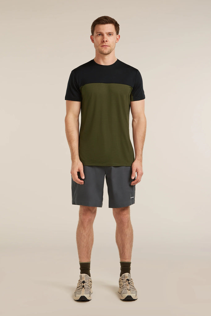 Mens Merino Blend 125 Cool-Lite™ Sphere S S  T-Shirt Dk Loden Black 0A56X3