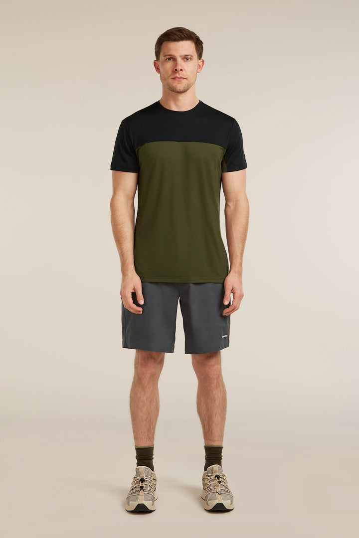 Mens Merino Blend 125 Cool-Lite™ Sphere S S  T-Shirt Dk Loden Black 0A56X3