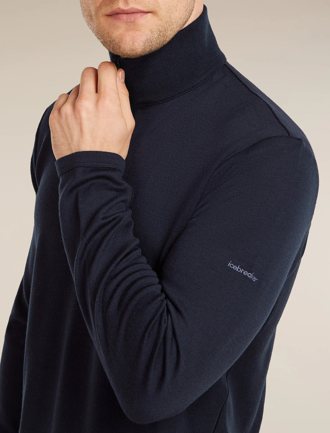 Mens Merino 300 Original Long Sleeve Half Zip Top Midnight Navy B00871