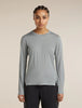 Womens  150 MerinoFine™ Ace Long Sleeve Tee Proto Grey 0A57LZ