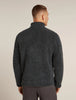 Mens RealFleece™ Merino High Pile LS Zip Jacket Jet Heather/Black 0A572A