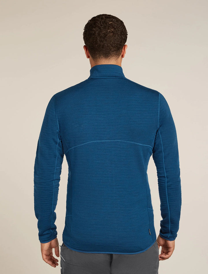 Mens Merino 400 RealFleece™ Descender Long Sleeve Zip Atlantis 0A571Q