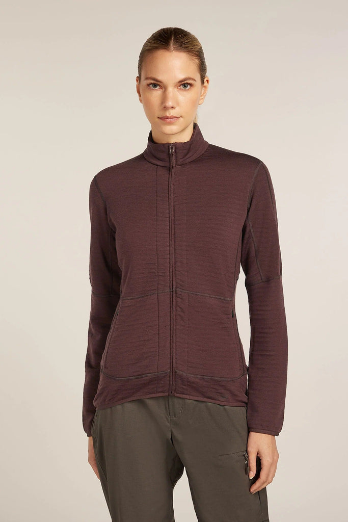 Womens Merino 400 RealFleece™ Descender LS Zip Jacket Java 0A571P
