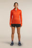 Womens Merino Blend 200 Realfleece™ Descender L S Half Zip Jacket Fervid BA56YM