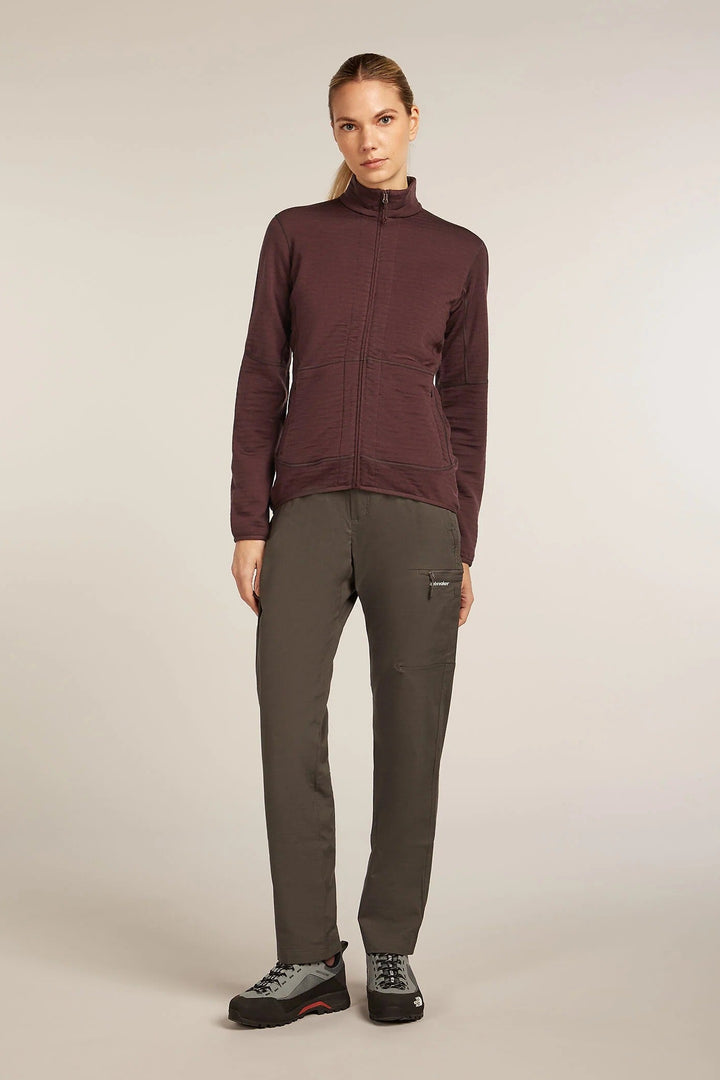 Womens Merino 400 RealFleece™ Descender LS Zip Jacket Java 0A571P
