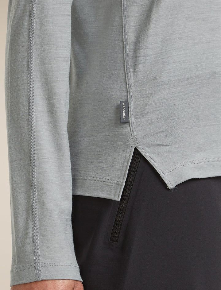 Womens  150 MerinoFine™ Ace Long Sleeve Tee Proto Grey 0A57LZ