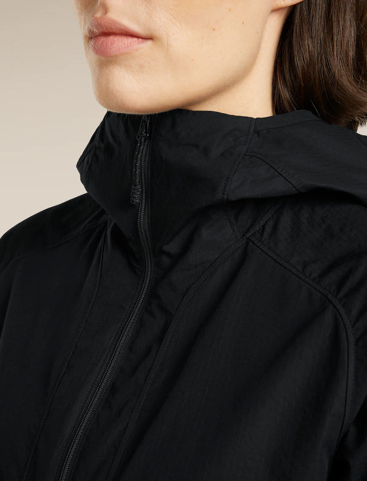 Womens Shell+™ Cotton Elevation Windbreaker Jacket Black  0A577R