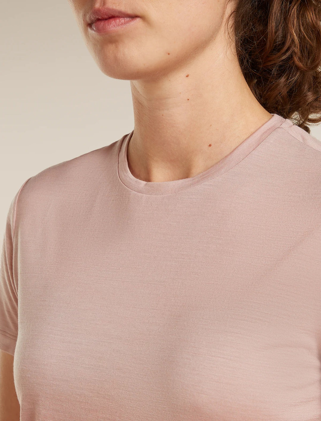 Womens  Merino Blend 125 Cool-Lite™ Sphere Short Sleeve Tee Alta  Pink Quartz 0A57FA