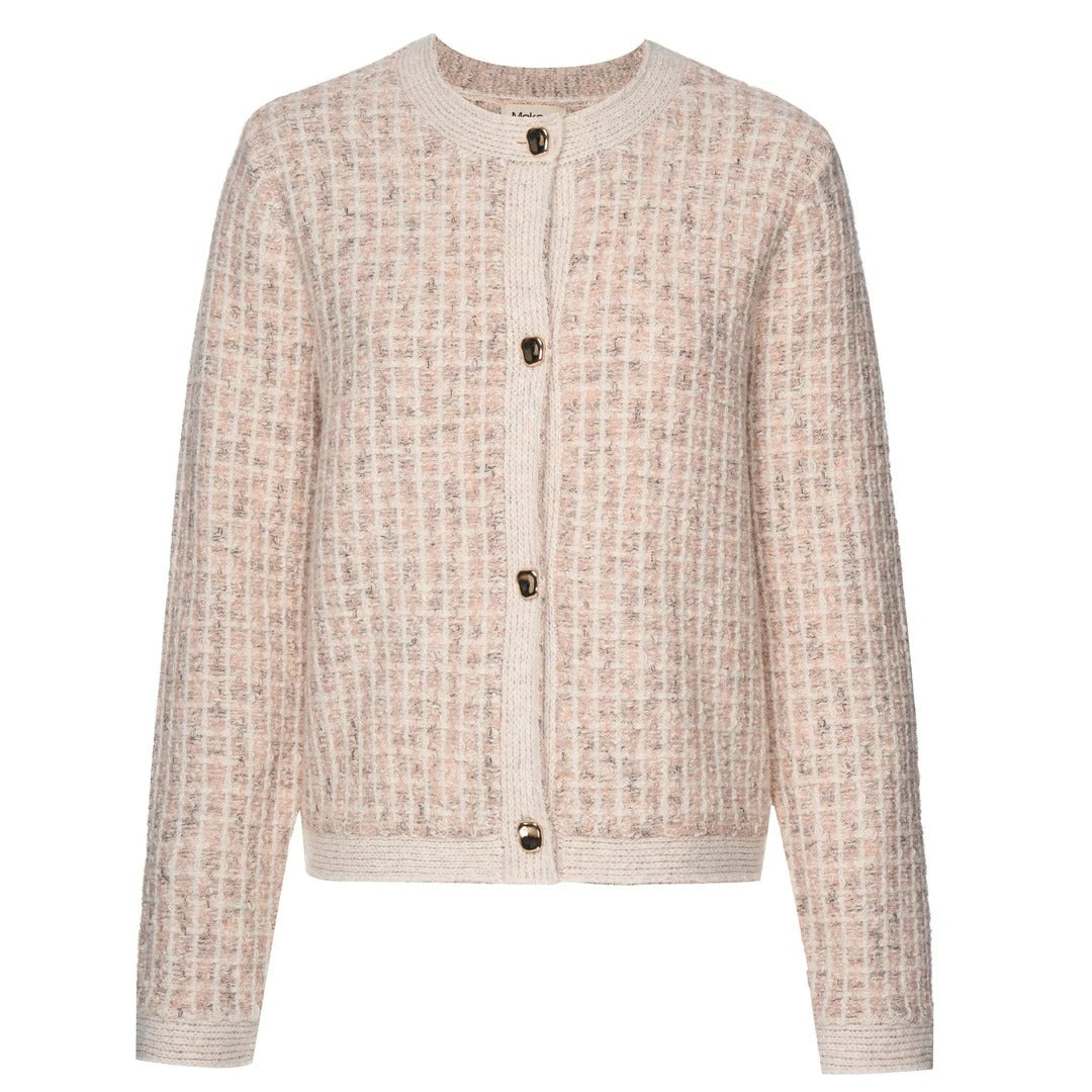 Womens Vivian Cardigan  Blush Check