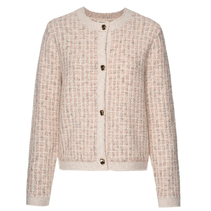 Womens Vivian Cardigan  Blush Check
