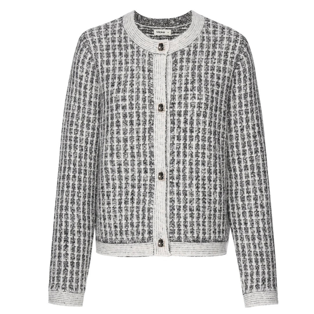 Womens Vivian Cardigan  White Check
