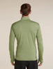 Mens Merino Blend 300 RealFleece™ Descender Long Sleeve Zip Lichen 0A57QG