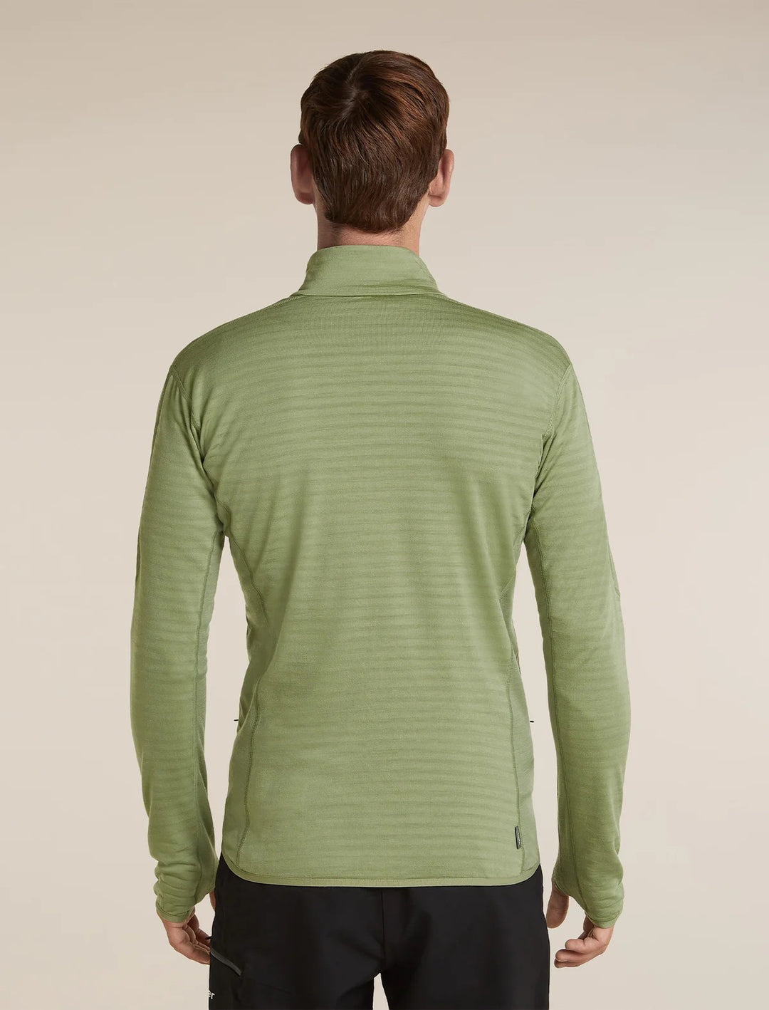 Mens Merino Blend 300 RealFleece™ Descender Long Sleeve Zip Lichen 0A57QG
