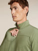 Mens Merino Blend 300 RealFleece™ Descender Long Sleeve Zip Lichen 0A57QG