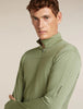 Mens Merino Blend 300 RealFleece™ Descender Long Sleeve Zip Lichen 0A57QG