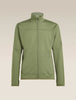 Mens Merino Blend 300 RealFleece™ Descender Long Sleeve Zip Lichen 0A57QG