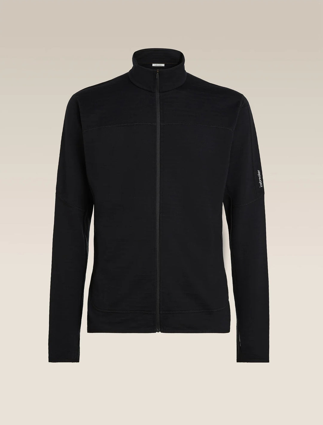 Mens Merino Blend 300 RealFleece™ Descender Long Sleeve Zip Black 0A57QG