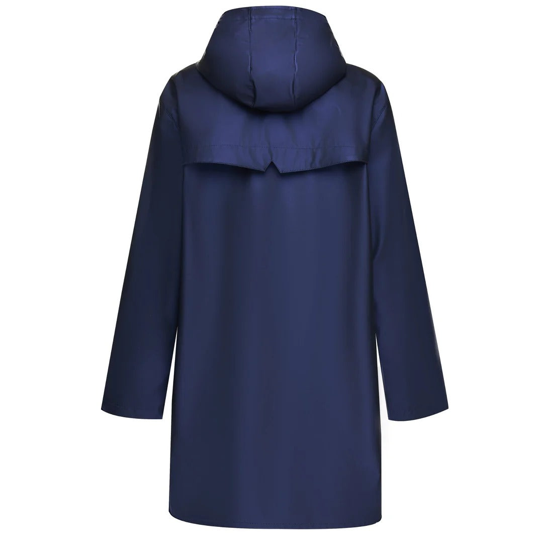 Womens Charlie Raincoat  Metallic Blue