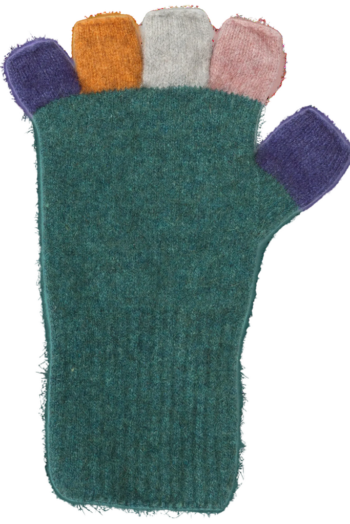 Unisex Multi Fingerless Gloves Mist NX812