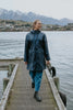 Womens Charlie Raincoat  Metallic Blue