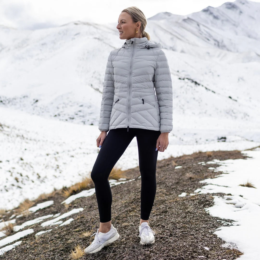 Womens  Cushla Down Jacket   Silver