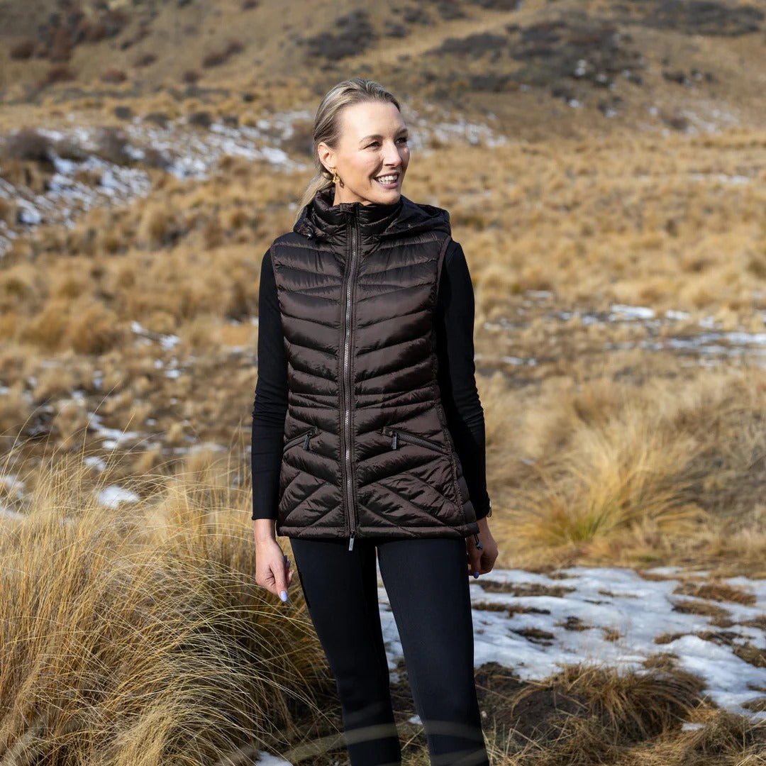 Womens Mary Claire Vest  Chocolate
