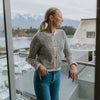 Womens Vivian Cardigan  White Check