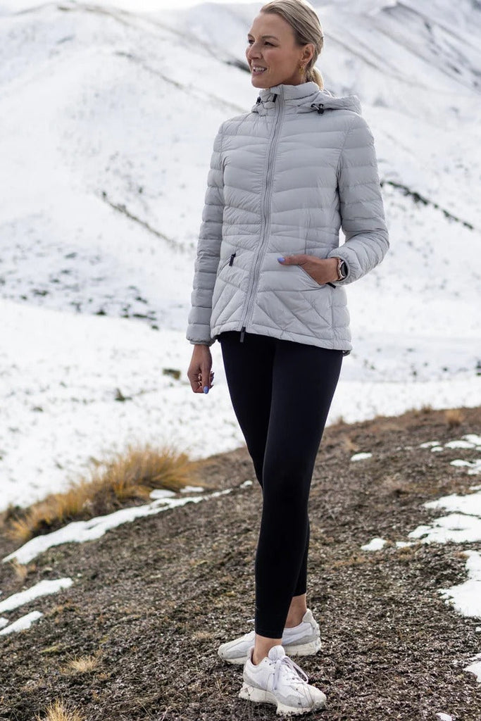 Womens  Cushla Down Jacket   Silver