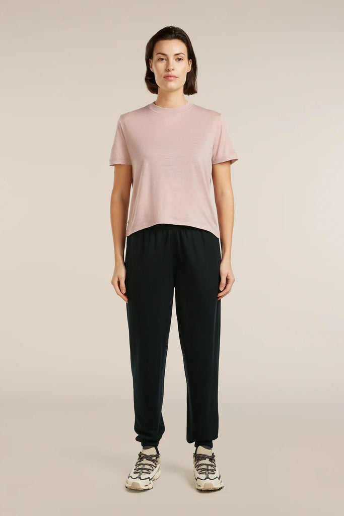 Womens Merino 150 Tech Lite SS Crop T-Shirt  Pink Quartz 0A56Y2