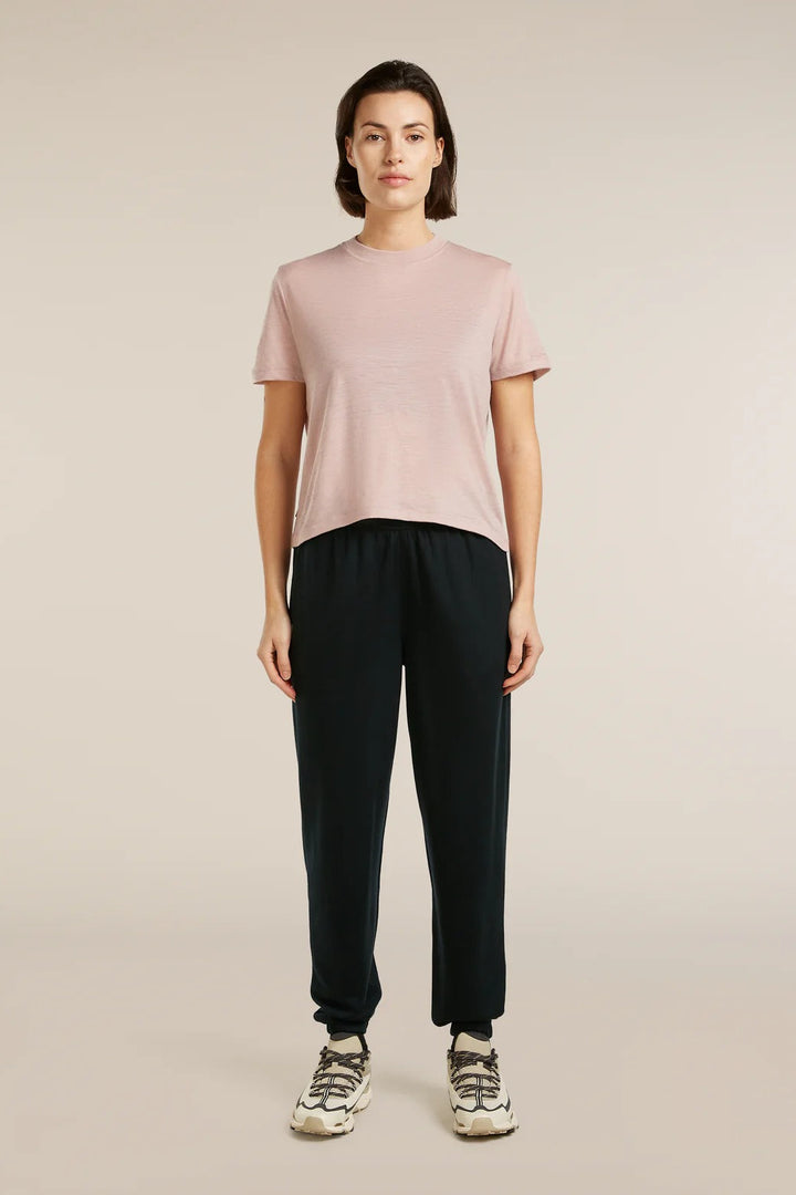 Womens Merino 150 Tech Lite SS Crop T-Shirt  Pink Quartz 0A56Y2