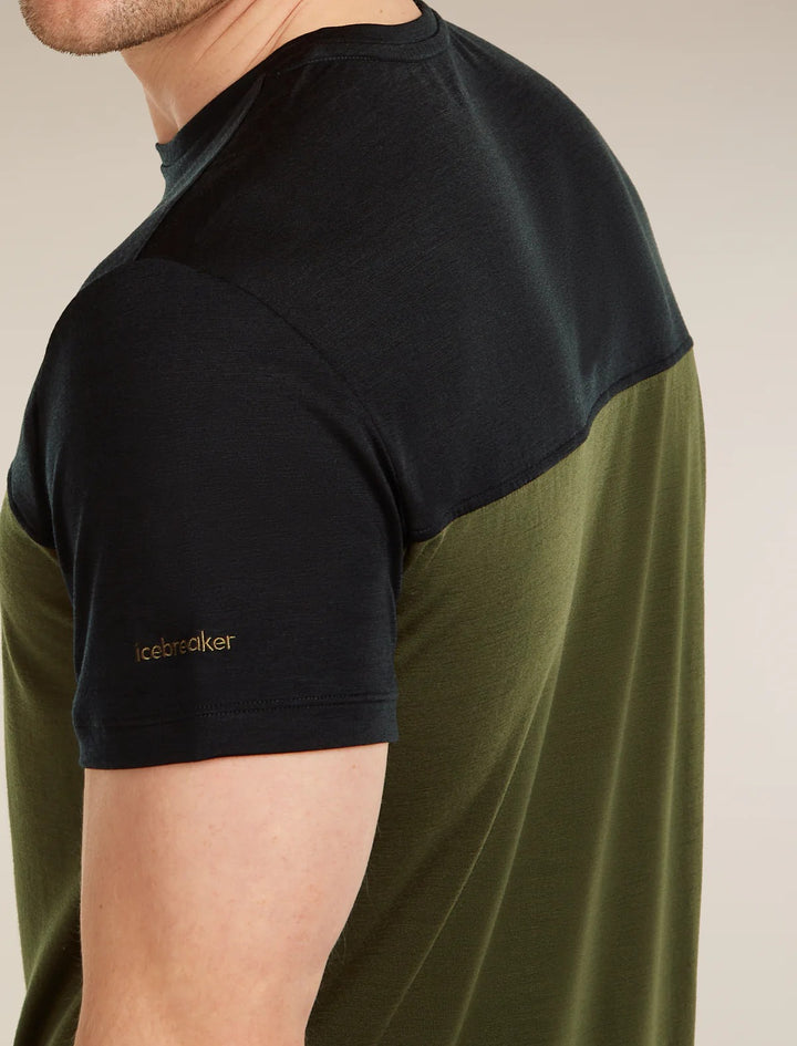 Mens Merino Blend 125 Cool-Lite™ Sphere S S  T-Shirt Dk Loden Black 0A56X3