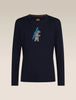 Mens Merino 200 Oasis Long Sleeve Crewe Bear Tour Midnight Navy 0A57GK