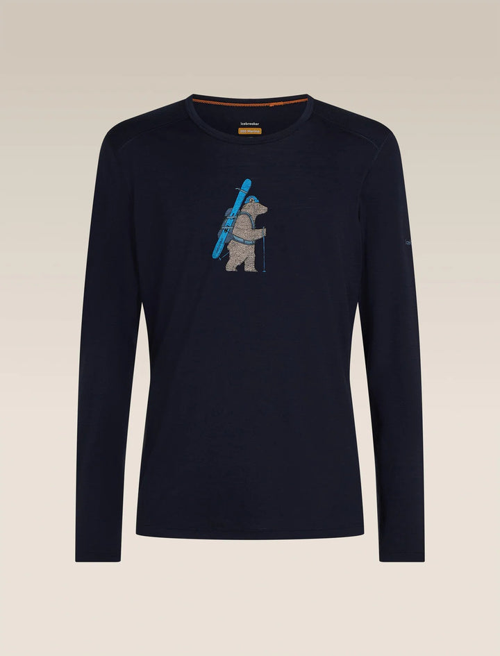 Mens Merino 200 Oasis Long Sleeve Crewe Bear Tour Midnight Navy 0A57GK