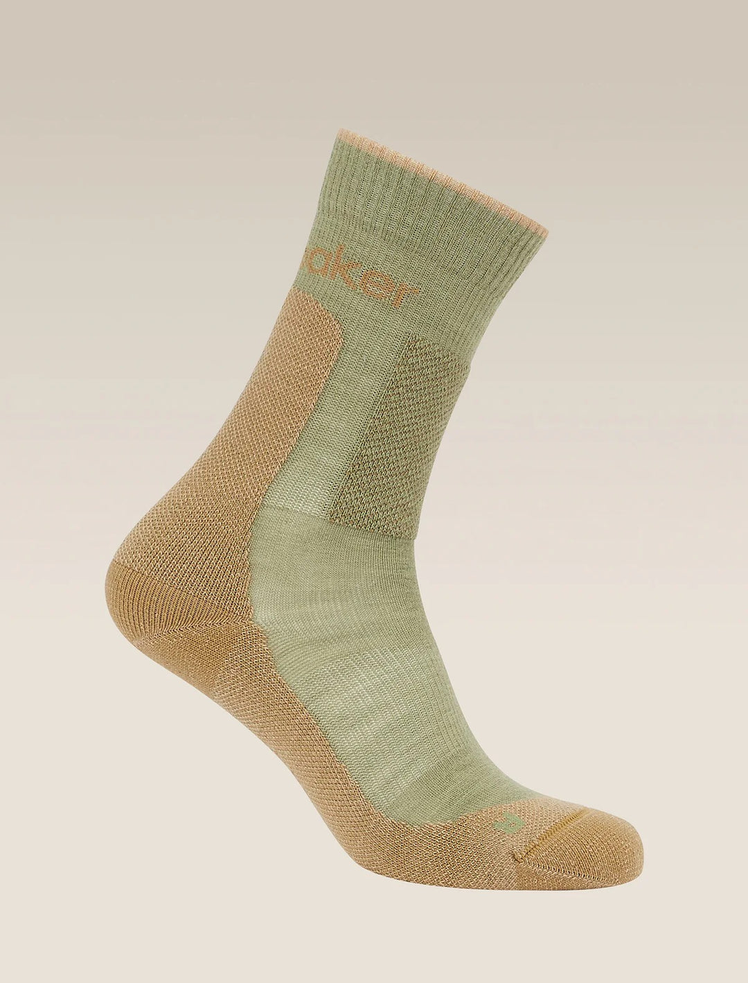 Womens Merino Hike+ Medium Crew Socks Lichen/Sand 0A578I