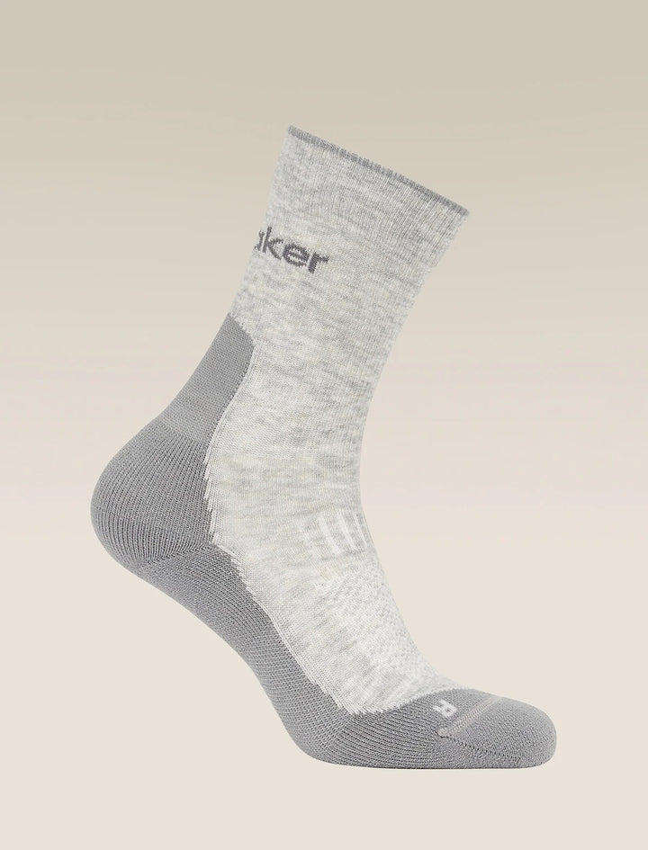 Mens Merino Hike+ Light Crew Socks Blizzard/Heather/Alloy 0A578O