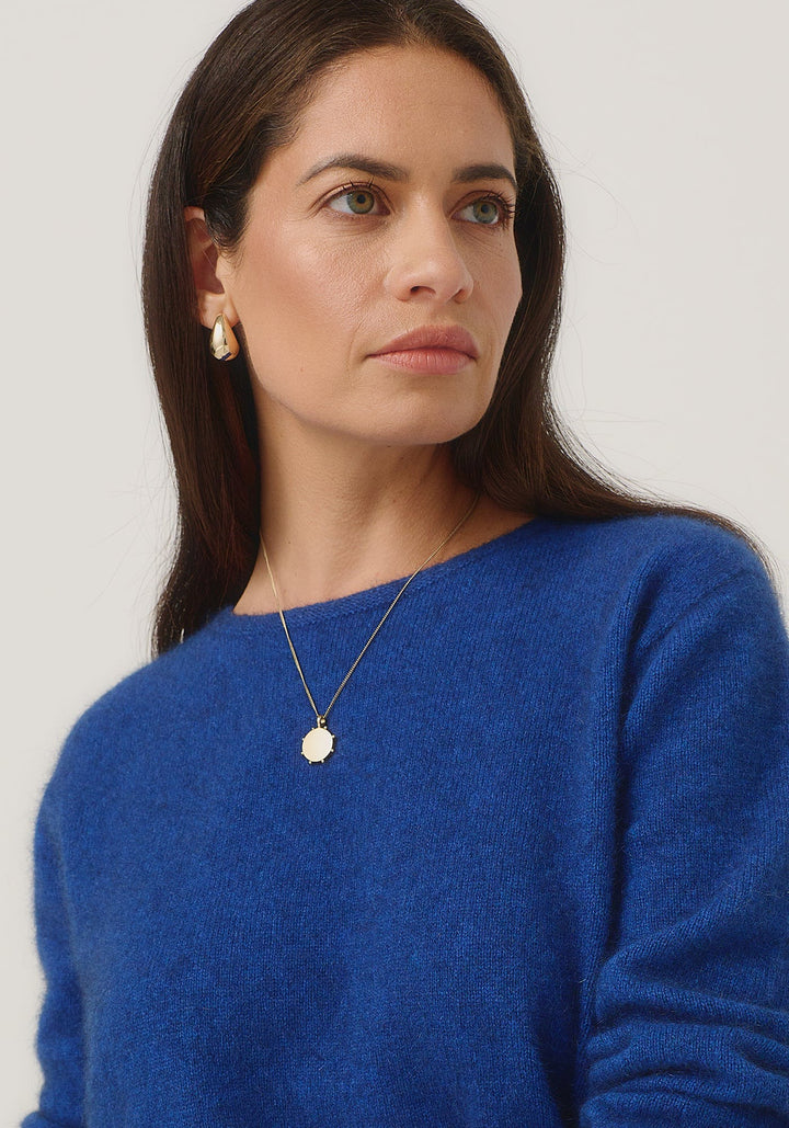 Womens Essential Sweater Dusty Blue 100290