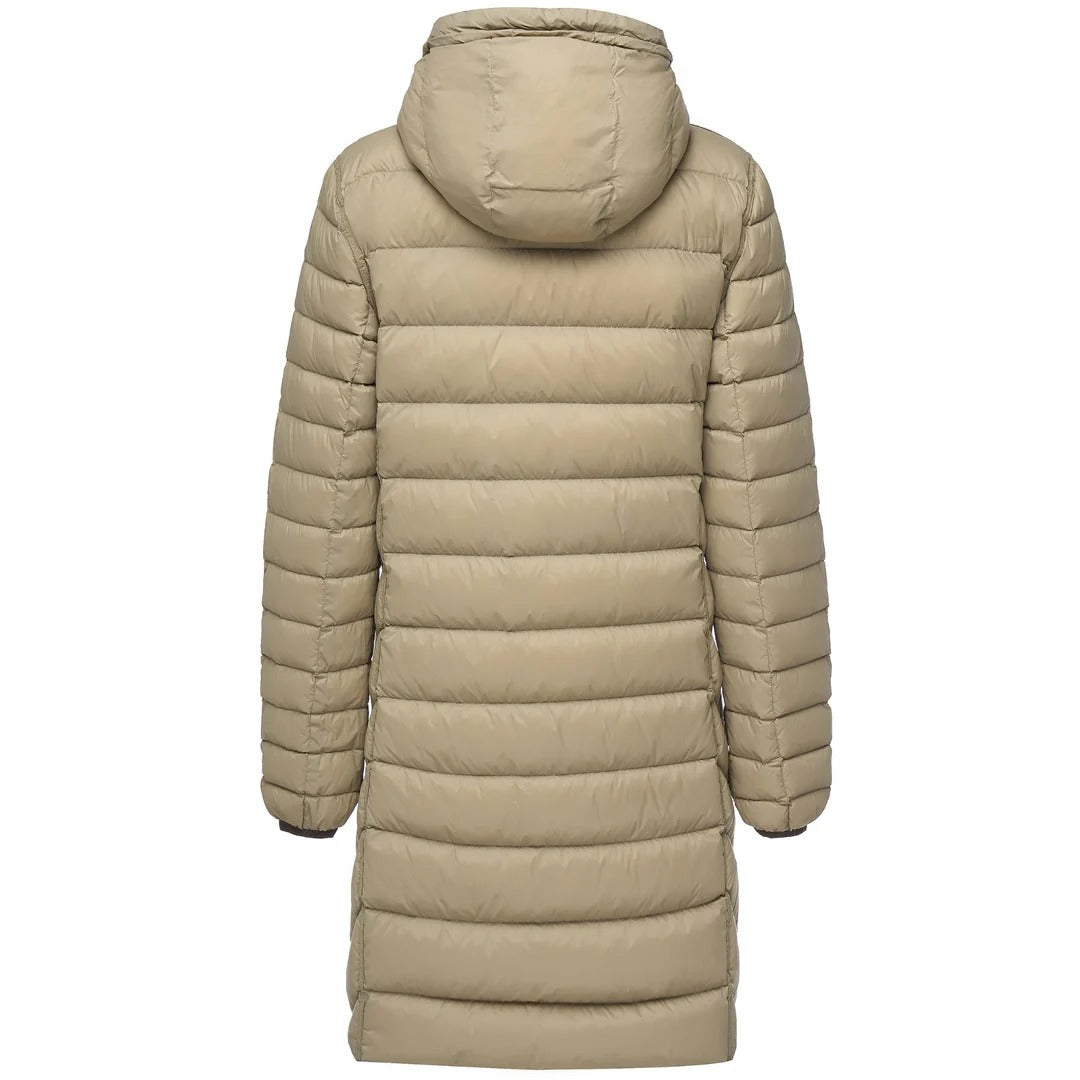 Womens Arnie Reversible Puffer Down Coat   Chocolate/Palomino
