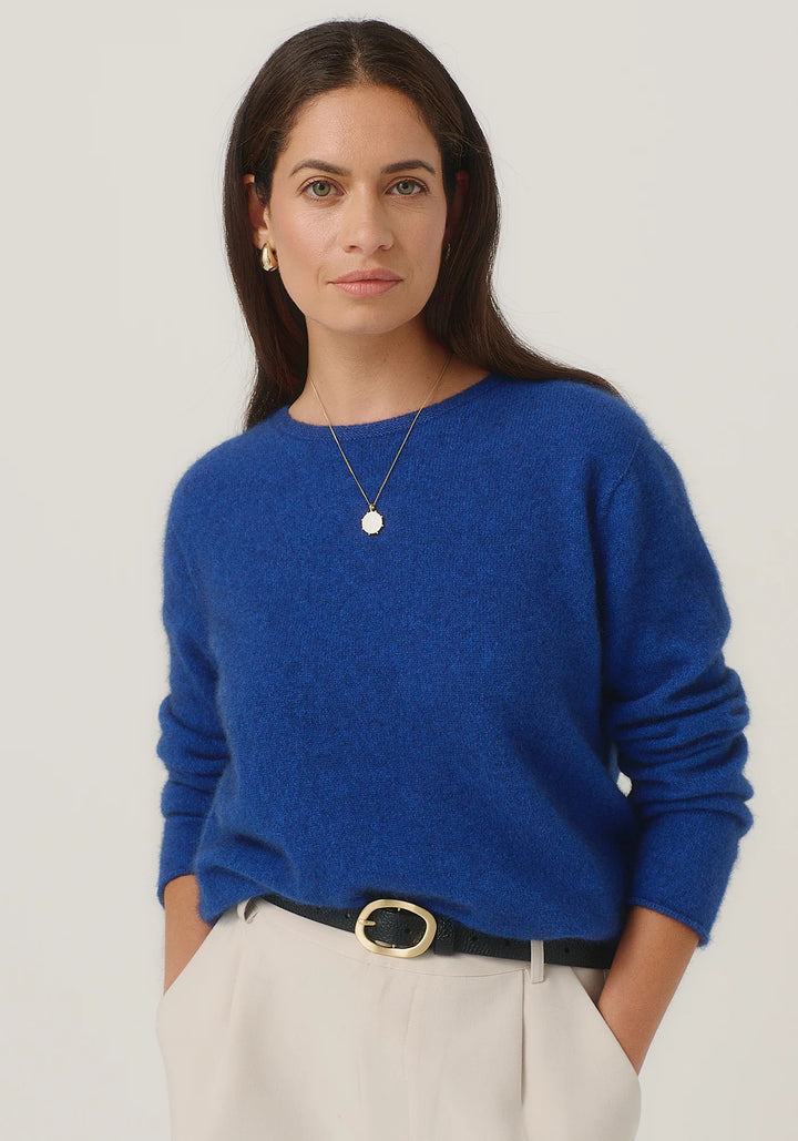 Womens Essential Sweater Dusty Blue 100290