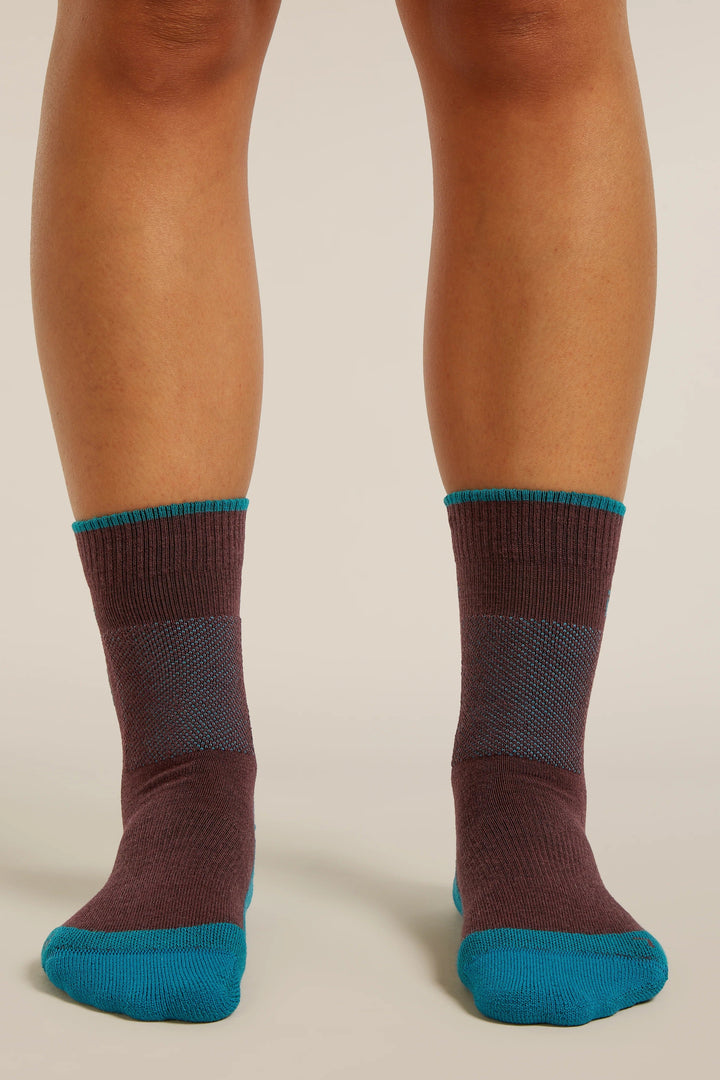 Womens Merino Hike+ Medium Crew Socks Java/Tidal 0A578I