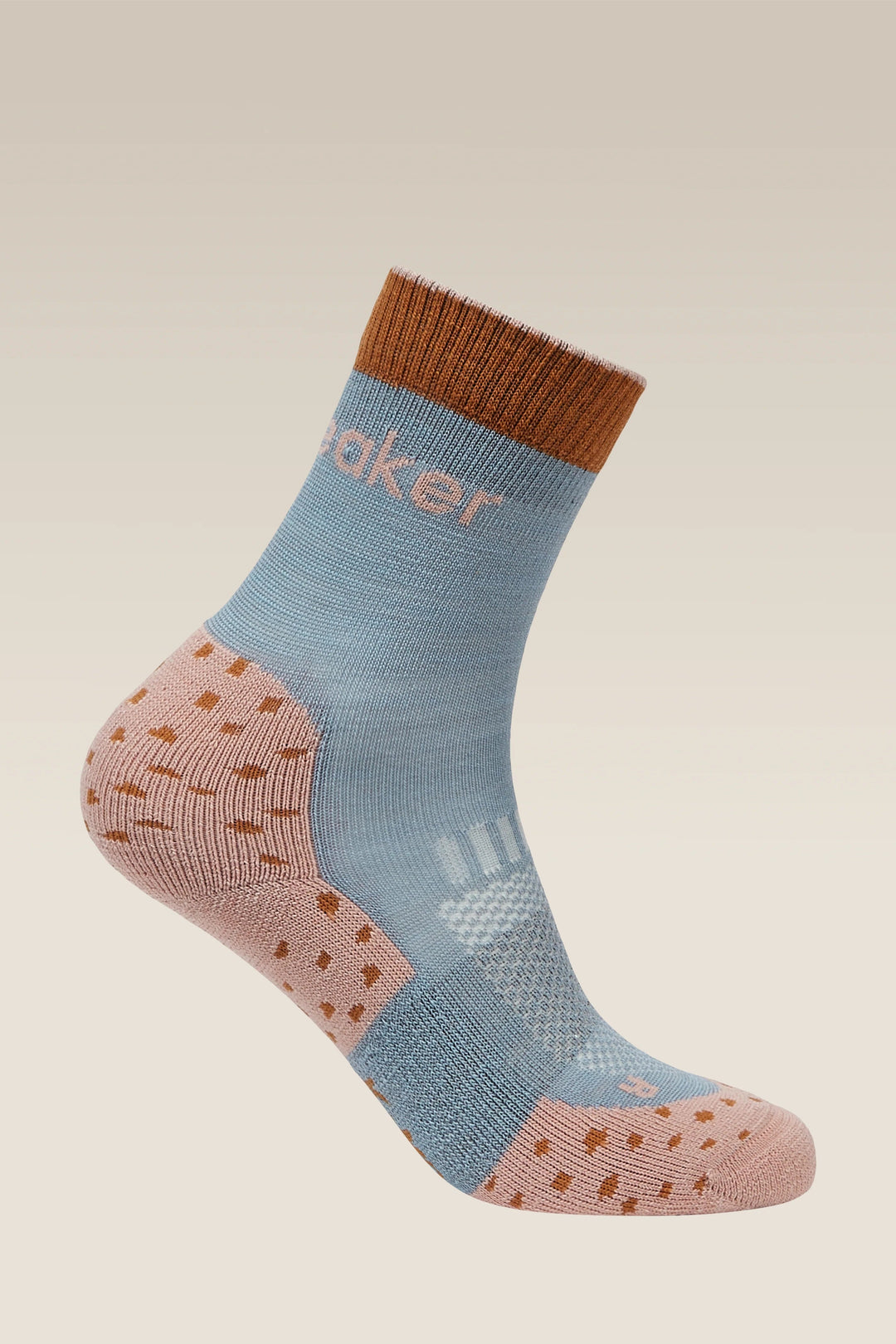 Kids' Merino Hike Light Crew Socks Flint Blue/Pink Quartz/Trail 0A57FD