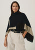 Womens Empress Poncho Jet/Slate Multi 1677