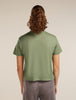 Womens Merino 150 Tech Lite SS Seed Story Crop Tee Lichen 0A57FY